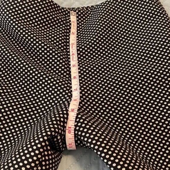 RSVP by Talbots black pants w/white & (tiny) gold design size 6 (petite) holiday - Picture 8 of 15